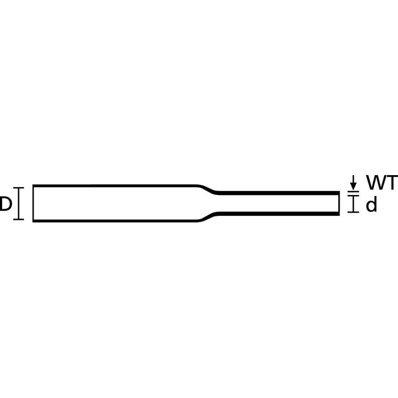 HellermannTyton - Schrumpfschlauch Warmschrumpfschlauch HIS-3/64-POX-RD HIS-Pack-1,2/0,6