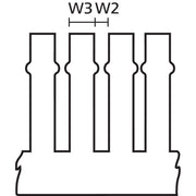 HellermannTyton - Verdrahtungskanal Verdrahtungskanal HTWD-PN-25X80 25x80mm, 2m PVC − 2 Meter