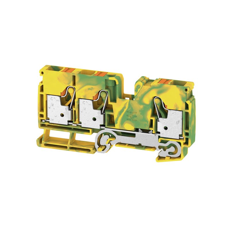 Weidmüller - Schutzleiter-Reihenklemme Schutzleiterreihenklemme A3C 10 PE 10 mm², beige − 25 Stück