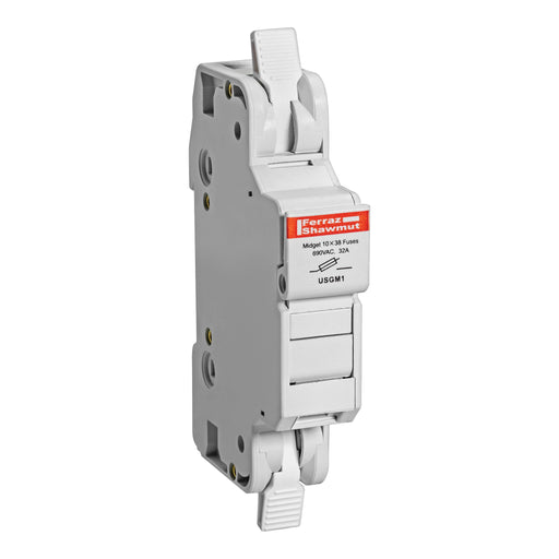 Mersen - Halter für zylindrische Sicherung Sicherungshalter Midget USGM1 10x38 30A 1-polig − 12 Stück