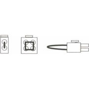 Scharnberger+Hasenbein - Verteilerklemme für Transformator Mini-AMP 2-polig 55009 weiß Jumper