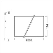 Zumtobel Group - Mechanisches Zubehör/Ersatzteile für Leuchten H - Kaschierungsprofil SUI 3PH/L3 #60211016 45Grad