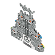 WAGO GmbH & Co. KG - Durchgangs-Reihenklemme Dreistockklemme 2200-3247 Drücker,gr − 40 Stück