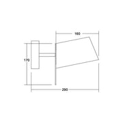 Brumberg Leuchten - Decken-/Wandleuchte Wandleuchte 58131150 1x G9 max. 48W