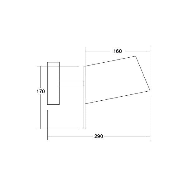 Brumberg Leuchten - Decken-/Wandleuchte Wandleuchte 58131150 1x G9 max. 48W