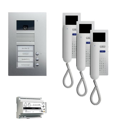 TCS Tür Control - Türsprech-Set Videosprechanlgenset color PVU1630-0010 3 Tasten Freisprech