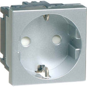 Peha - Schalter-/Steckdosenkombination SCHUKO-EB-Steckd.1-fachalu D 6211.70 EMS SI 16A 250V 2-pol