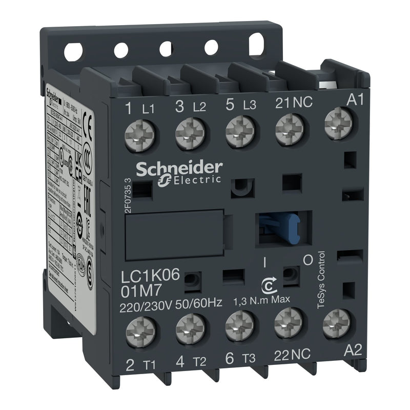 Schneider Electric - Leistungsschütz zum Schalten von Wechselstrom Leistungsschütz LC1K1601P7 3p 4kW 400V 16A AC3