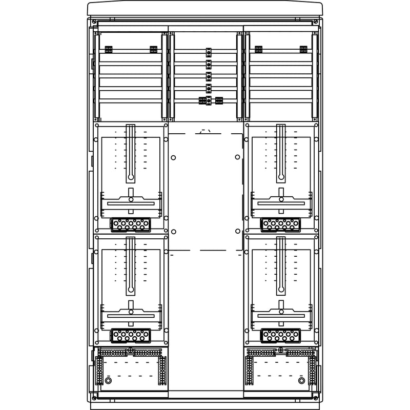 Elsta Mosdorfer - Zähler-Komplettschrank Zähleranschlusssäule ZS614.N2 A655-1 N2 4Z 3.HZ