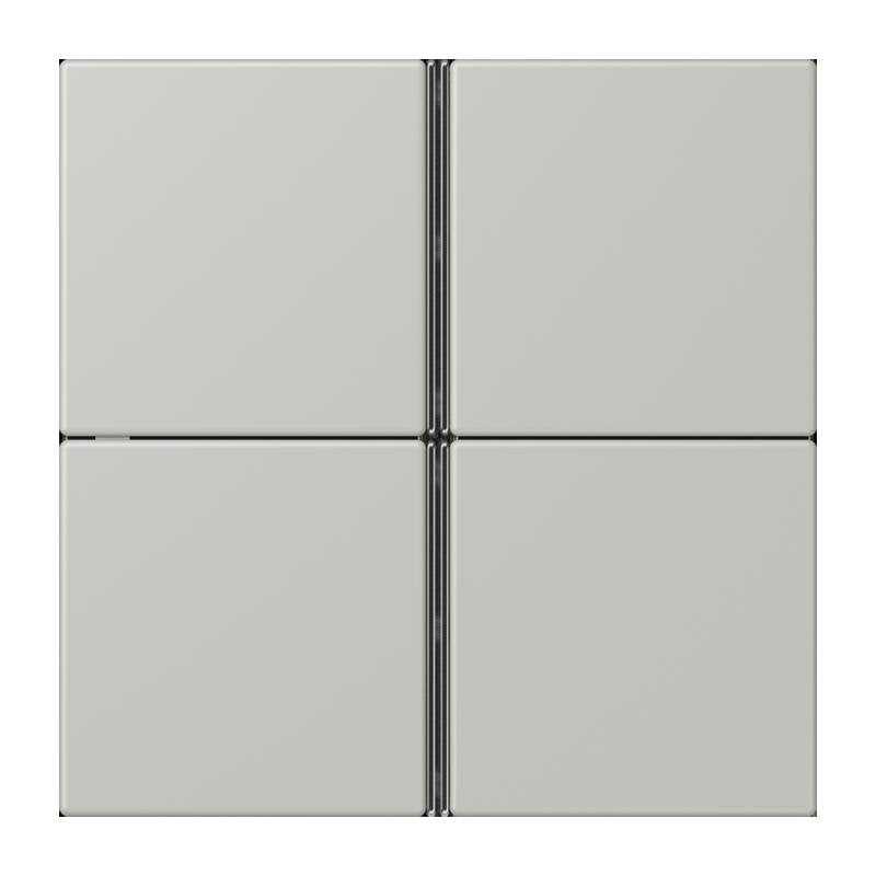 Jung - Abdeckung/Bedienelement für Installationsschalterprogramme Tastensatz 4fach LC 404 TSA 205 gris clair 31