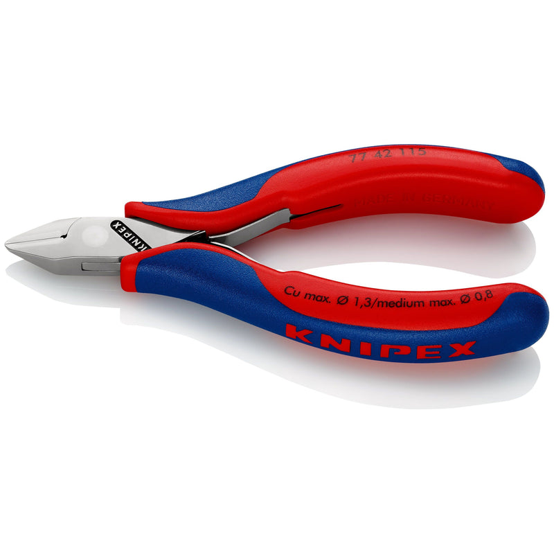 Knipex - Seitenschneider Elektronik-Seitenschneider 77 42 115 SB spiegelpoliert,115mm