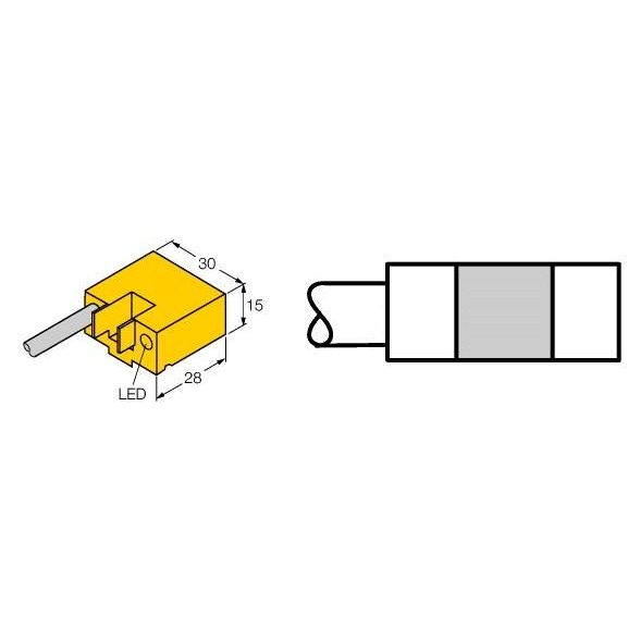 Turck - Magnetischer Näherungsschalter Magnetfeldsensor BIM-AKT-AD4X/S235 − 1 Stück
