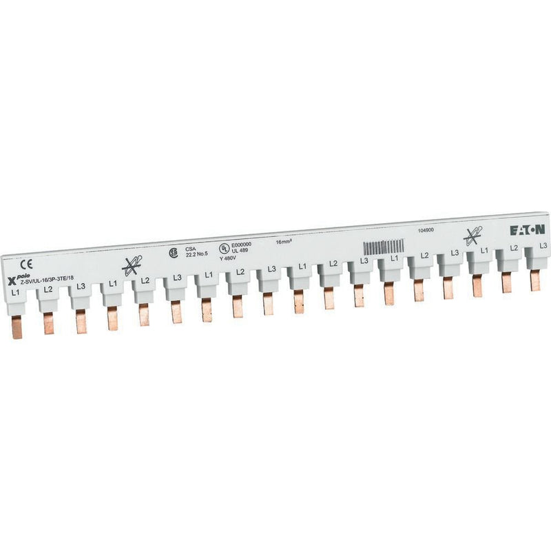 Eaton - Phasenschiene 1Ph 16qmm Z-SV/UL-16/1P-1TE/12 Stift 12TE − 10 Stück
