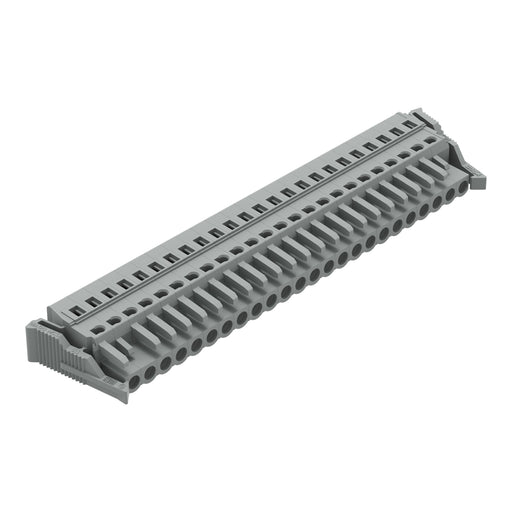 WAGO - Kabelsteckverbinder für Leiterplattensteckverbinder 1-Leiter-Federleiste 231-124/037-000 CAGECLAMP,2,5 mm²,gr − 10 Stück
