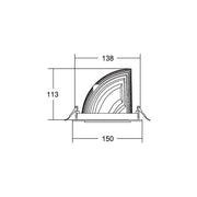 Brumberg Leuchten - Downlight/Strahler/Flutlicht LED-Einbaurichtstrahler 88253173DA 3000K