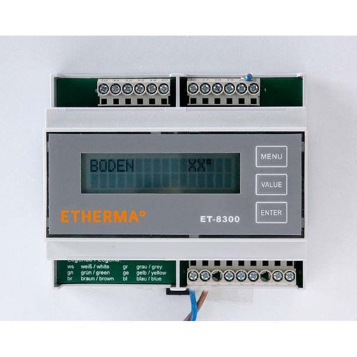 Etherma - Temperaturregler Reiheneinbau Vollautomatische Steuerung ET-8300 f.Freiflächenheiz