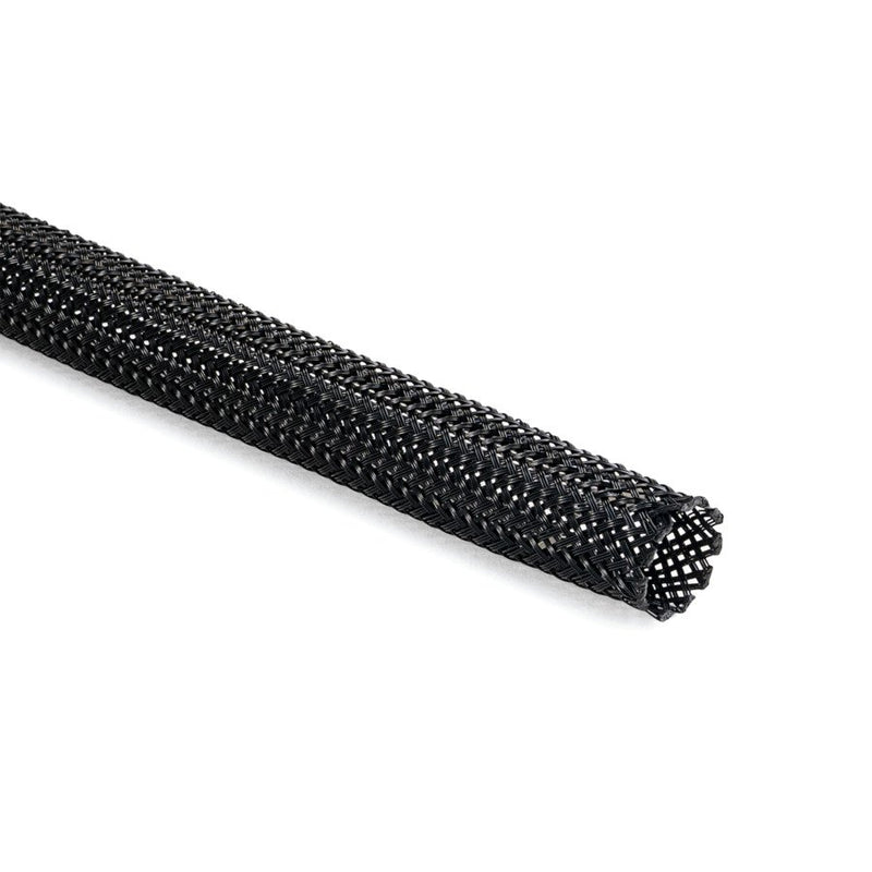 HellermannTyton - Hohlgeflechtschlauch Geflechtschlauch HEGPA6604-PA66-BK schwarz − 200 Meter