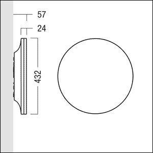 Zumtobel Group - Decken - /Wandleuchte LED - Wand - /Deckenleuchte CAELA RLS  #60817670 3000K