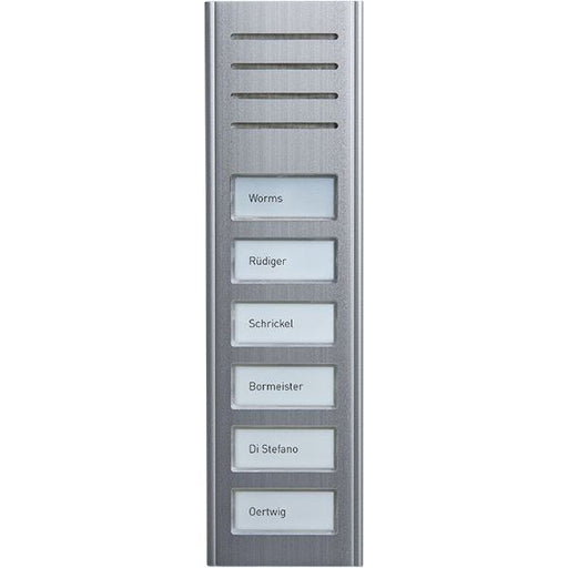 TCS Tür Control - Türstation für Türkommunikation Audio Außenstation ASX13006-0010 6Tasten 1-reih.AP si