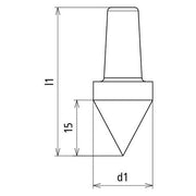 DEHN - Einschlaghilfe für Stab-/Tiefenerder Schlagspitze 620 001 D 20mm TG/tZn