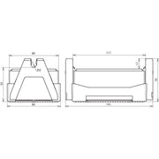 DEHN - Dachleitungshalter für Blitzschutz Dachleitungshalter DLH FB2 8LO141X86X70 FB2 f.Flachdächer