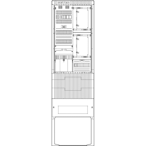 ABN - Zähler-Komplettschrank Zähleranschlusssäule SZ205ZA1516 1 ZP TSG APZ 5pol