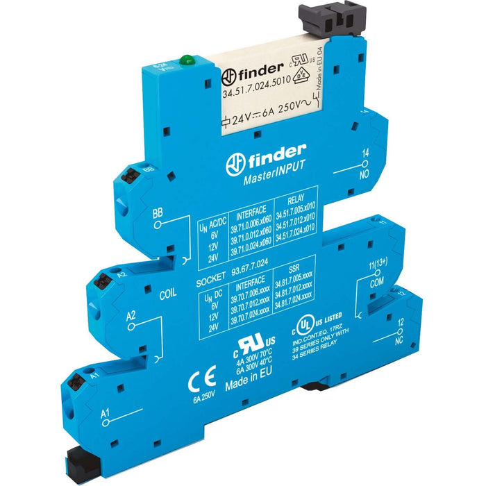 Finder - Schaltrelais Koppelrelais-MasterInput 39.71.0.012.5060 1W, 6A  − 10 Stück
