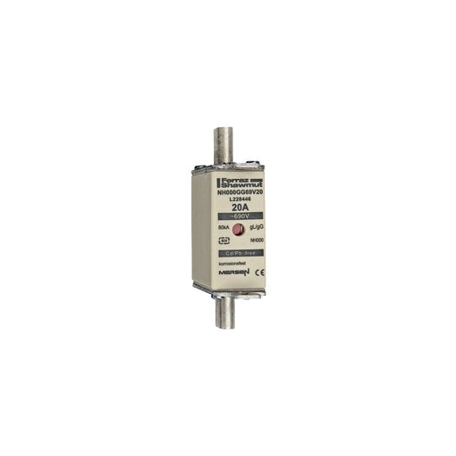 Mersen - Messersicherung NH-Sicherungseinsatz SF NH000GG69V20 Gr.000 gG 20A/690VKM − 3 Stück