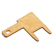 Cimco Werkzeuge - Rund-/Flachsteckverbindung Flachstecker 181252 z. Löten − 100 Stück