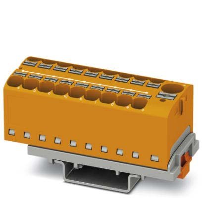 Phoenix Contact - Durchgangs-Reihenklemme Verteilerblock PTFIX10/18X4-NS35OG − 8 Stück