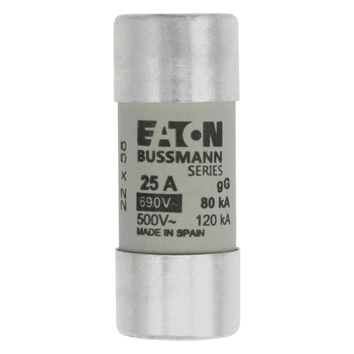Eaton - Zylindrische Sicherung Sicherungseinsatz Nieders. CYLINDRICA#C22G25 25A AC 690V 80kA − 10 Stück
