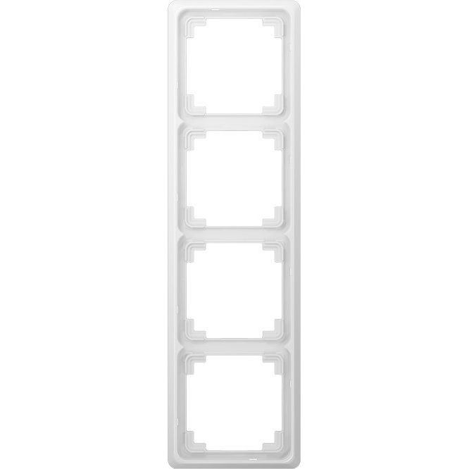 Jung - Abdeckrahmen Rahmen 4-fach aws CDP 584 WW waage/senkrecht
