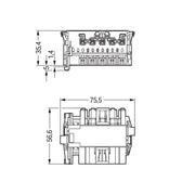 WAGO - Geräteanschluss für steckbare Gebäudeinstallation Linect-T-Steckverbinder 770-6225 Buchse-Stecker 5-p. − 20 Stück