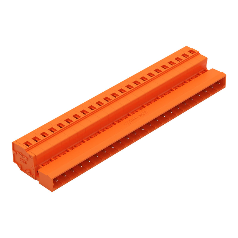 WAGO - Kabelsteckverbinder für Leiterplattensteckverbinder 1-Leiter-Stiftleiste 231-653 CAGECLAMP,2,5mm²,or − 10 Stück