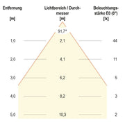 EVN Lichttechnik - Decken-/Wandleuchte P-LED Wandeinbauleuchte P20402 ws IP54 700mA 2W 3000K