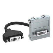 OBO Bettermann - Einsatz/Abdeckung für Kommunikationstechnik Multimediaträger DVI MTG-DVI F AL1 45x45mm alu lackiert