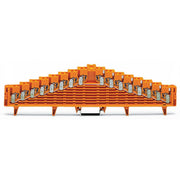 WAGO - Durchgangs-Reihenklemme 8-Etagen-Potentialklemme 727-136/003-000 gebrückt,orange − 25 Stück