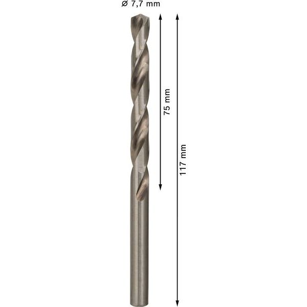 Bosch - Bohrer PRO Metal HSS-G 2608585505 Spiralbohrer 7,7 x