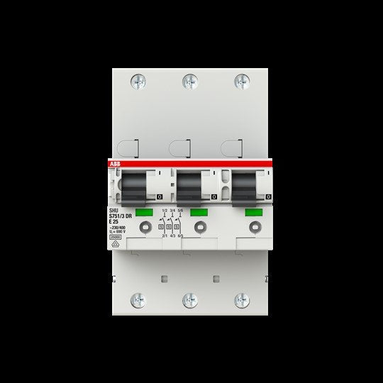ABB Stotz S&J - Selektiver Hauptleitungsschutzschalter Haupleitungsschutzschalter S751/3DR-E25 25A E 25kA 3x1P