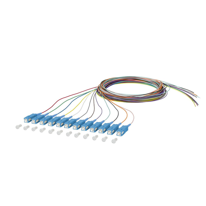 Metz Connect - LWL-Pigtail OpDAT Pigtail SCUPC 150Q1CO0020E OS2 12 Farben 2m − 12 Stück
