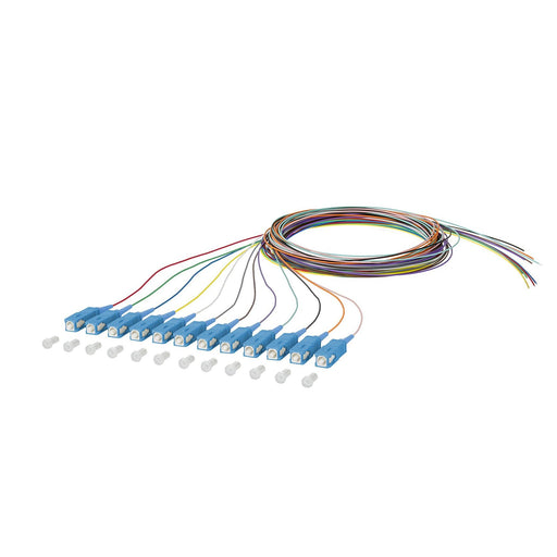 Metz Connect - LWL-Pigtail OpDAT Pigtail SCUPC 150Q1CO0020E OS2 12 Farben 2m − 12 Stück