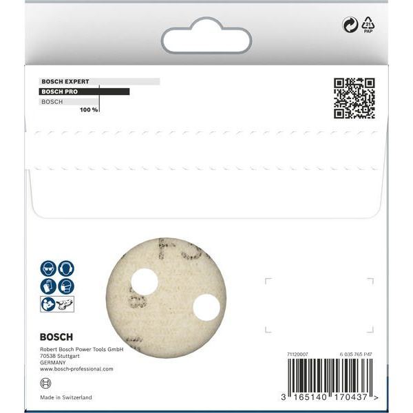Bosch - Schleifpapier/Schleifvlies PRO F355 Schleifblatt, 115 2608605559 mm, 120, 5-tlg