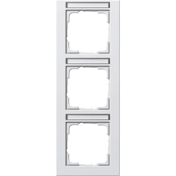 Gira - Abdeckrahmen 3f. rws/matt 110322 senkrecht,bruchsi