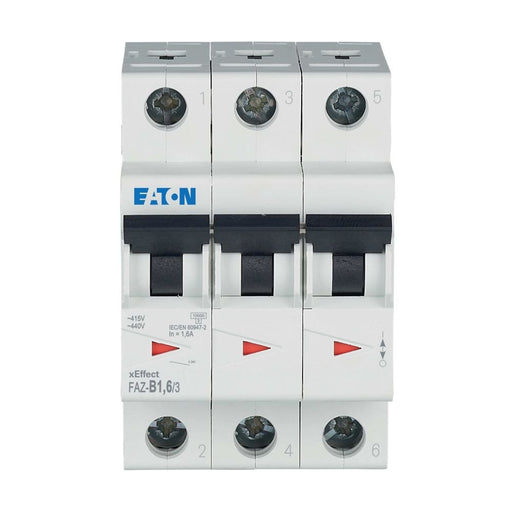 Eaton - Leitungsschutzschalter Leitungsschutzschalter 3p. FAZ-B1,6/3#278834 1,6A Charakt.: B
