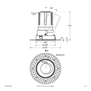 EVN Lichttechnik - Downlight/Strahler/Flutlicht LED-Einbauleuchte modular F02R09AM1830L24P Konfigurationstype