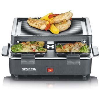 Severin - Raclette Raclette-Grill RG 2370 sw 4 Pfännchen