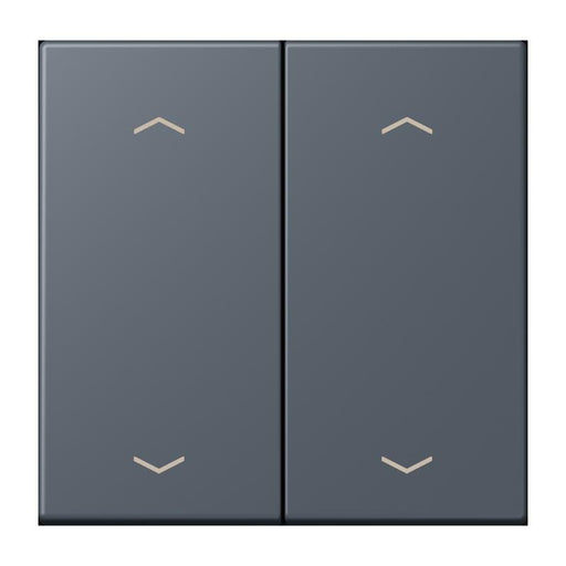 Jung - Abdeckung/Bedienelement für Installationsschalterprogramme Wippe mit Pfeilsymbolen LC 102 P 262 gris fonce 59