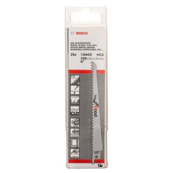 Bosch - Säbelsägeblatt Top for Wood, 25er-Pack 2608650464