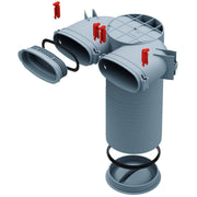 Helios Ventilatoren - Zubehör/Ersatzteile für Ventilatoren FlexPipeDecken FRS-DWK 2-51/125 Wandkastenf. Decken