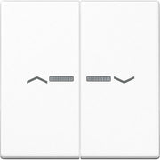 Jung - Abdeckung/Bedienelement für Installationsschalterprogramme Wippe Symbole Pfeile bel. A 595 BF KO5 P WW alpinweiß